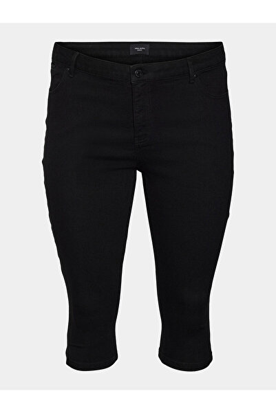Veromoda Curve Γυναικείο παντελόνι Capri vero moda curve 10303171 Μαύρο