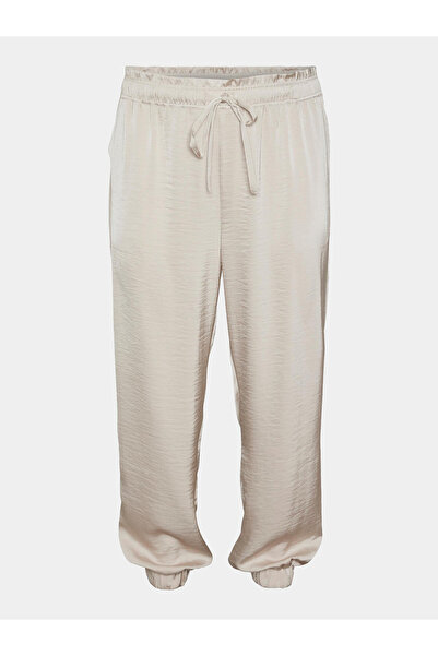 Veromoda Curve vero moda curve Γυναικείο παντελόνι από ύφασμα 10301979 Εκρού