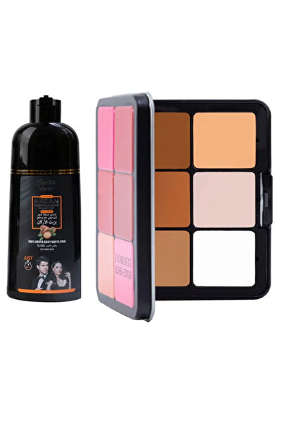 Florucci فلورتشي احمر خدود+ كنتور كريمي +شامبو صبغة شعر السريعة بزيت الارغان بني اسود 420