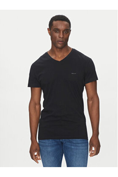 Gant Σετ 2 ανδρικών μπλουζών 900012018 Λευκό, Μαύρο