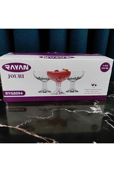 ORTAKÖY CENNETİ 3 ad ayaklı dondurma tatlı sunumluk 250 cc Hacim 10 cm YÜKSEK...