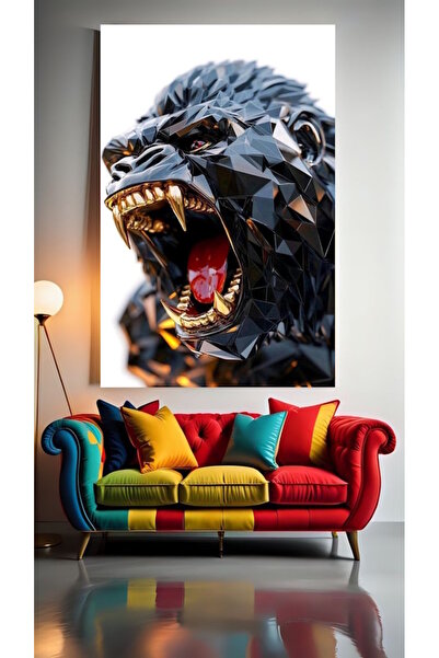 özkacar GOLDEN GEAR GORILLA V1 Home Wall Salon Salon de înfrumusețare Birou M...