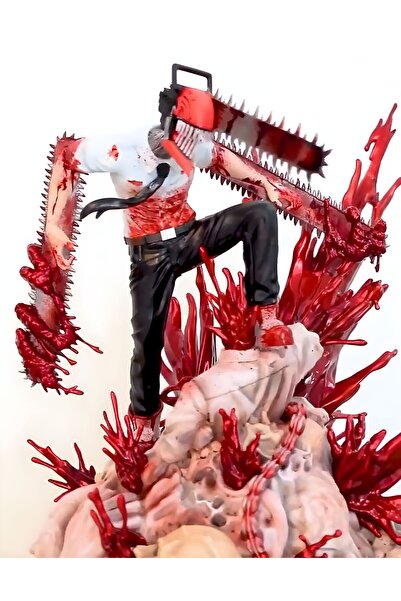 No branded Премиум фигурка, Човекът с резачка, Герой Денджи, Кървави ефекти и...