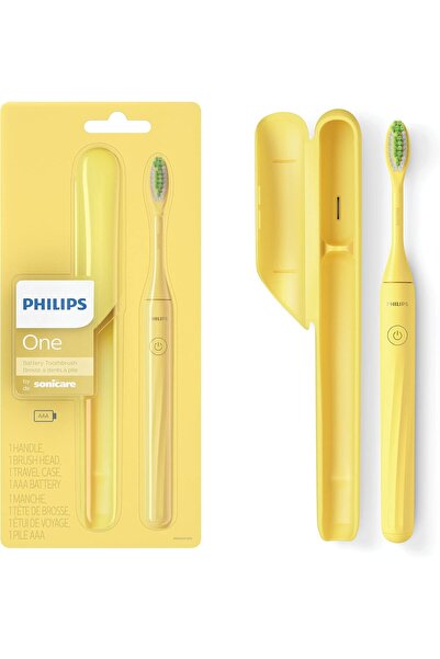 Philips One by Sonicare Battery Toothbrush, Mango Yellow, HY1100/02