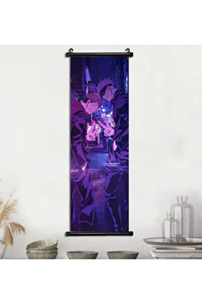 No branded Poster pe pânză, Jujutsu Kaisen, personajele Itadori și Gojo, 45x1...