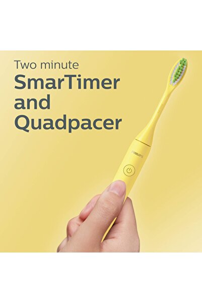Philips One by Sonicare Battery Toothbrush, Mango Yellow, HY1100/02
