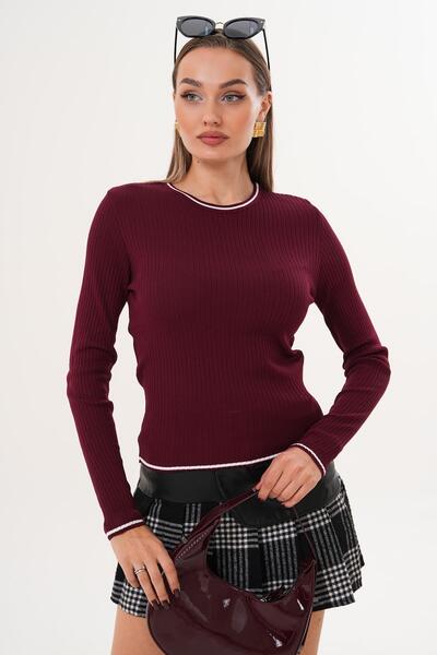 ŞİMAL Kadın Bisiklet Yaka İnce Örme Kazak 255097 -