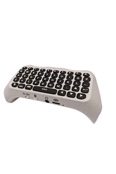 No branded Mini tastatură de gaming pentru controler PS5, Bluetooth 3.0 wireless, QWERTY complet, 500mAh, 17x7x3.6 cm