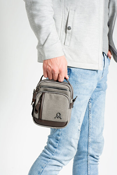 MEGA ÇANTA Canvas Series Multi-Compartment Crossbody/Handheld Men's Bag