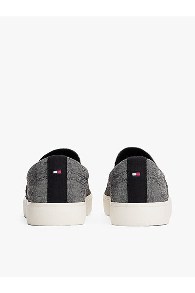 Tommy Hilfiger Men's Linen Chambray Slip-On Canvas Sneaker