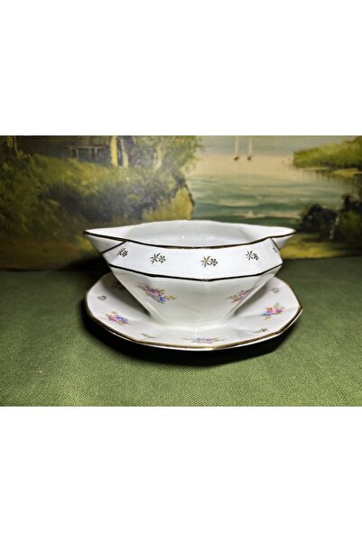 tayfuntufan antika koleksiyon Limoges Sauce Bowl 16 cm in Diameter, 7 cm High