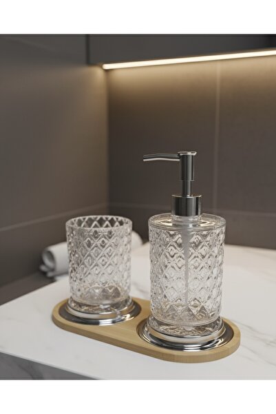 Kozak ΣΕΤ 2 ΚΡΥΣΤΑΛΛΙΚΩΝ ΔΙΑΝΟΜΕΣ ΣΑΠΟΥΝΙΟΥ ΜΕ ΒΑΣΗ ΜΠΑΜΠΟΥ (ΔΙΑΝΟΜΕΣ ΟΔΟΝΤΟΒΟΥΡΤΣ + ΔΙΑΝΟΜΕΣ ΥΓΡΟΥ ΣΑΠΟΥΝΙΟΥ)