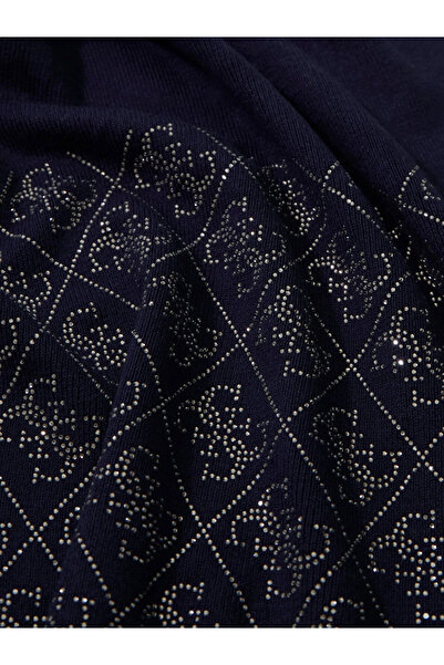 Guess Γυναικείο μπλε πλεκτό σάλι Nora W5BZ21Z2NQ2-G77G