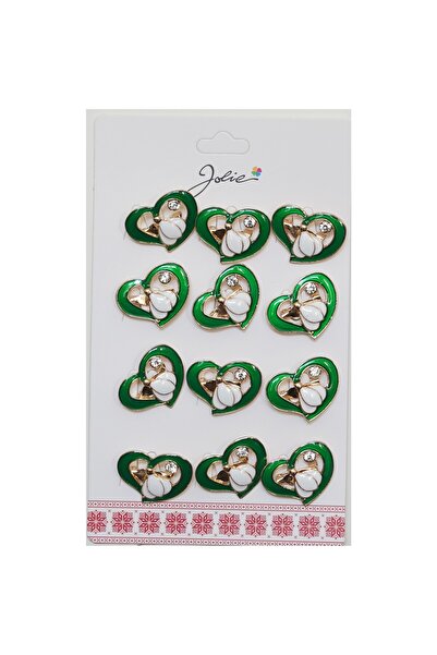 Danex Set 12 Brose Martisor Primavara Ghiocel in Inima
