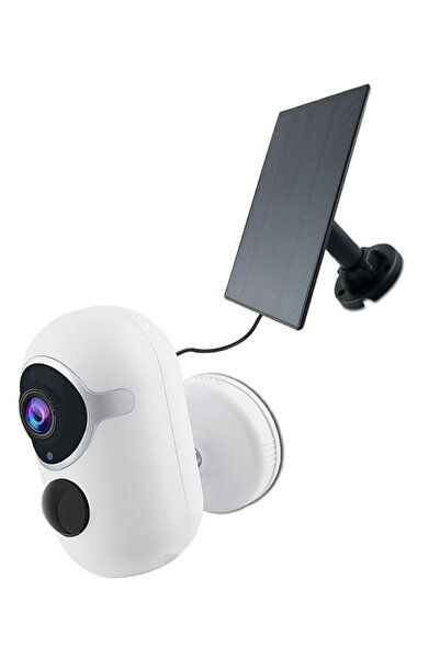 No branded Smart Solar Panel Surveillance Camera, 6000mAh, Wi-Fi, PIR, PTZ, Intercom, Full HD 2MP