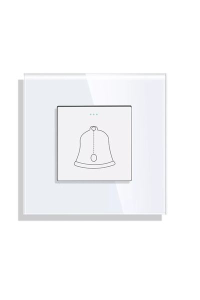 No branded Comutator sonerie cu panou de sticlă, standard european, 110–250V,...