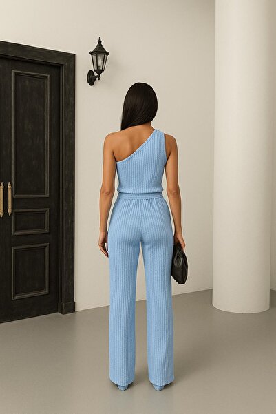 HAKKE Single shoulder & waffle textured double set