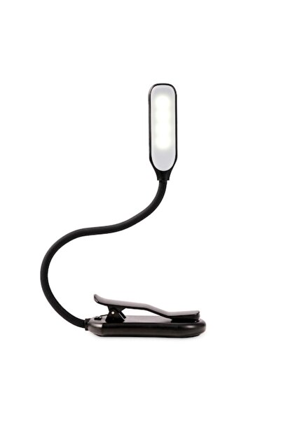 zioda smart essentials Lampă de citit, Zioda Smart Essentials®, cu clemă pentru carte, 7 LED-uri, 3 moduri de iluminare, încărcare USB, neagră