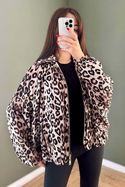 bb butik basic Модель Zr Leopar Ceket R9677