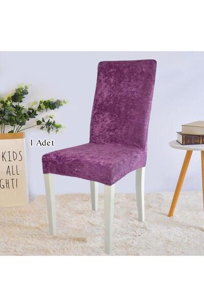 StarMall Ipek Kadife Sandalye Kılıfı Sandalye Örtüsü Lastikli Standart 1 Adet