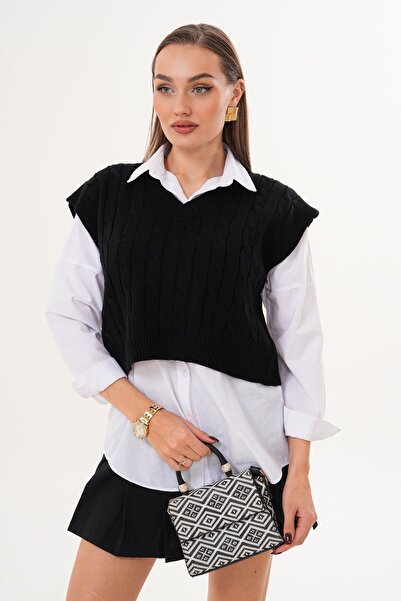 ŞİMAL Жіночий в'язаний светр з візерунком 255182 -