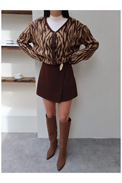 ESRAHELVACI Zebra Pattern Buttoned Cardigan