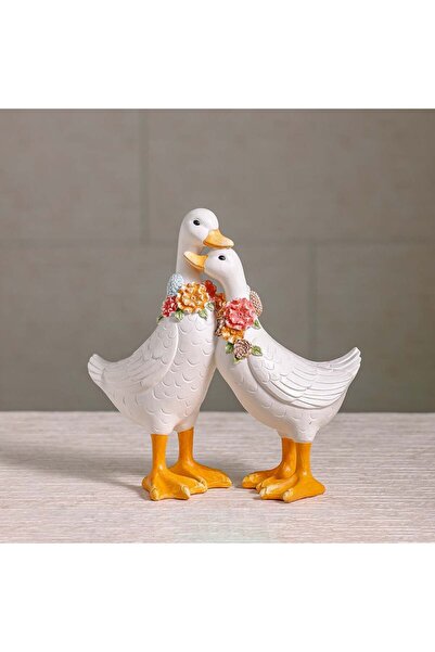 Danube Home MGO Floral Duck Duo Décor – Charming Weatherproof Ducks for Garde...
