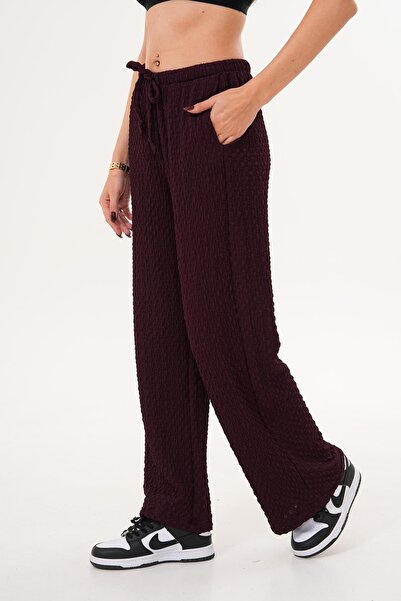 ŞİMAL Women's Pocketed Wide Leg Trousers 255271 -