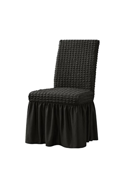StarMall Brürümcük Skirted Chair Cover, Elastic, Stretchable Chair Cover 1 Piece