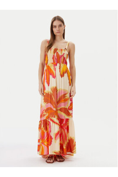 MAAJİ Γυναικείο Καλοκαιρινό Φόρεμα PT2707CLD001 Πορτοκαλί