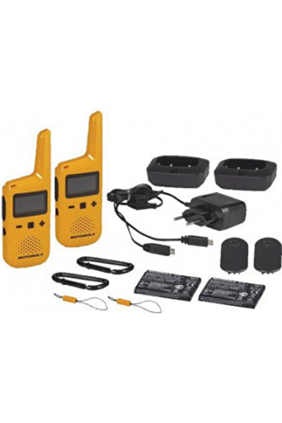 Motorola Set statii radio Talkabout T72, 8 km, IP54, portocalie