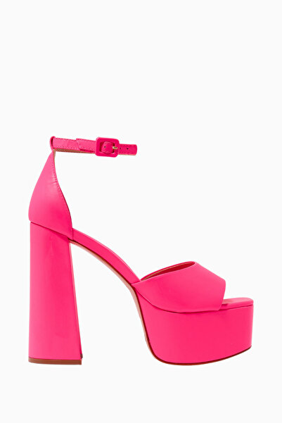 NASS Platform 90 Barbie Pink Nappa Leather, Luxury Heeled Sandals