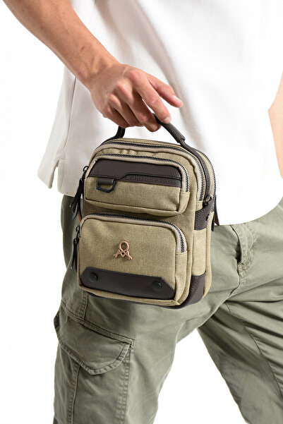 MEGA ÇANTA Kanvas Serisi Çok Bölmeli Çapraz/El Erkek Çantası