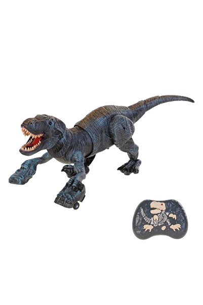 hak-iş oyuncak Mavi Kumandalı T-Rex Dinozor – Buhar, Işık ve Ses Efektli Oyuncak