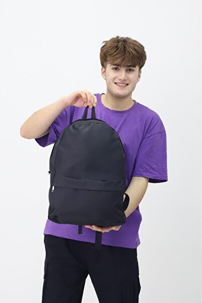 Probag Men's Black School and Casual Backpack – Waterproof, Lightweight, and Large Capacity