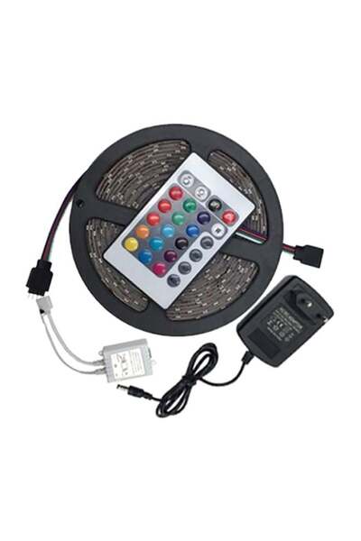 Beauenty شريط إضاءة LED مع جهاز تحكم عن بعد ومحول طاقة أبيض 2 × 8 سم