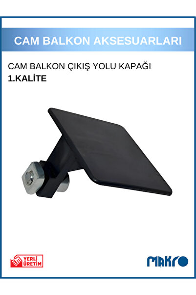 GLASSMAKRO Cam Balkon Tekeri Kapağı Çıkış Yeri Kapak