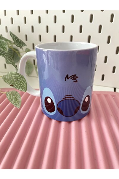 By Selen Suyolcu Stitch Baskılı Çay - Kahve Kupa Bardak