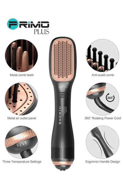 Primo Plus Professional Steam And Infrared Hair Dryer Black