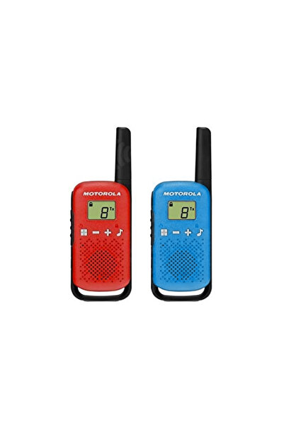 Motorola Set of two radio stations T42 Red/Blue Walkie Talkie