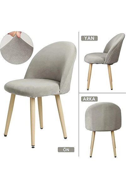 StarMall Tuğla Desen Oval Sandalye Kılıfı Likralı Esnek Yıkanabilir Lastikli Sandalye Örtüsü (1 Adet)