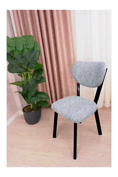 StarMall Bohem Jakarlı Sandalye Kılıfı Çubuk Desen 1 adet