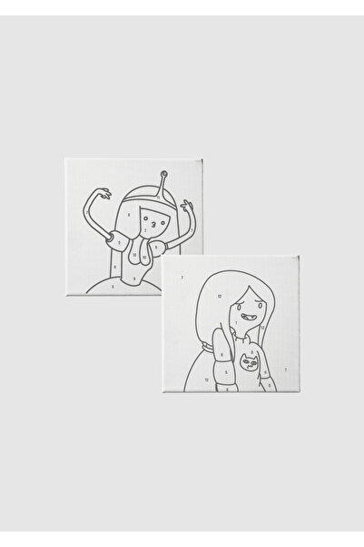 Piece Of Date Sayılarla Tuval Boyama Seti- Adventure Time 2(Prenses Bubblegum...