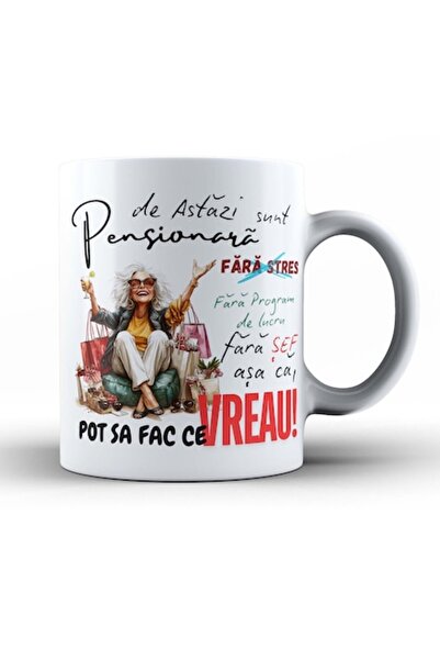 OEM Personalized Small Mug 'From Today I'm Retired' — Funny Retirement Gift, Model 4, 250ml