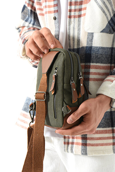 MEGA ÇANTA Canvas Series Multi-Compartment Crossbody/Handheld Men's Bag