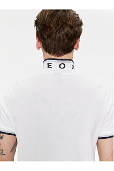 Geox Ανδρικό Πόλο M4510Q-T2649 Λευκό