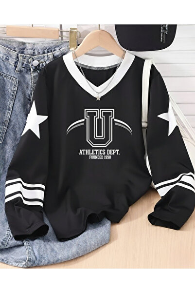 Toum Φούτερ Touz Design Unisex Oversize με λαιμόκοψη σε σχήμα V