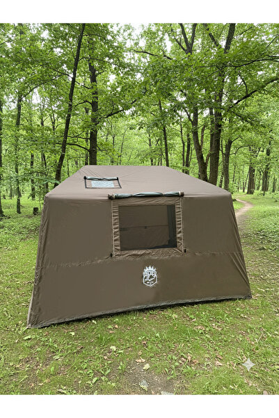 Onetick Fischer 6-8 Kişilik Tenteli Fresh&Black Şişme Çadır (Baca Çıkışlı) 250x290x190cm