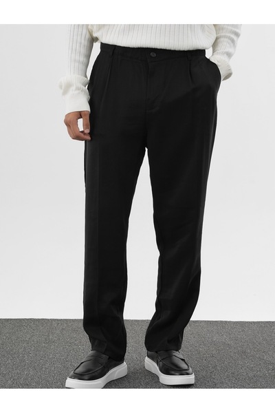 oraystore Ανδρικό υφασμάτινο φαρδύ παντελόνι νέας σεζόν