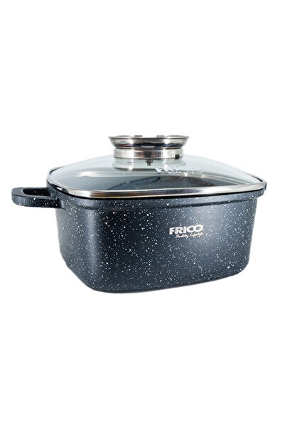 Wertcraft Oala aluminiu marmurat, diametru 20cm, capacitate 2.8L, culoare neg...